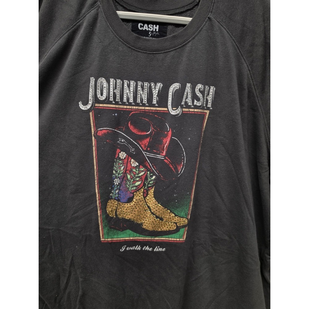 Torrid 5X Johnny Cash Sweatshirt 5X Classic Cozy Fleece Western Concert Country